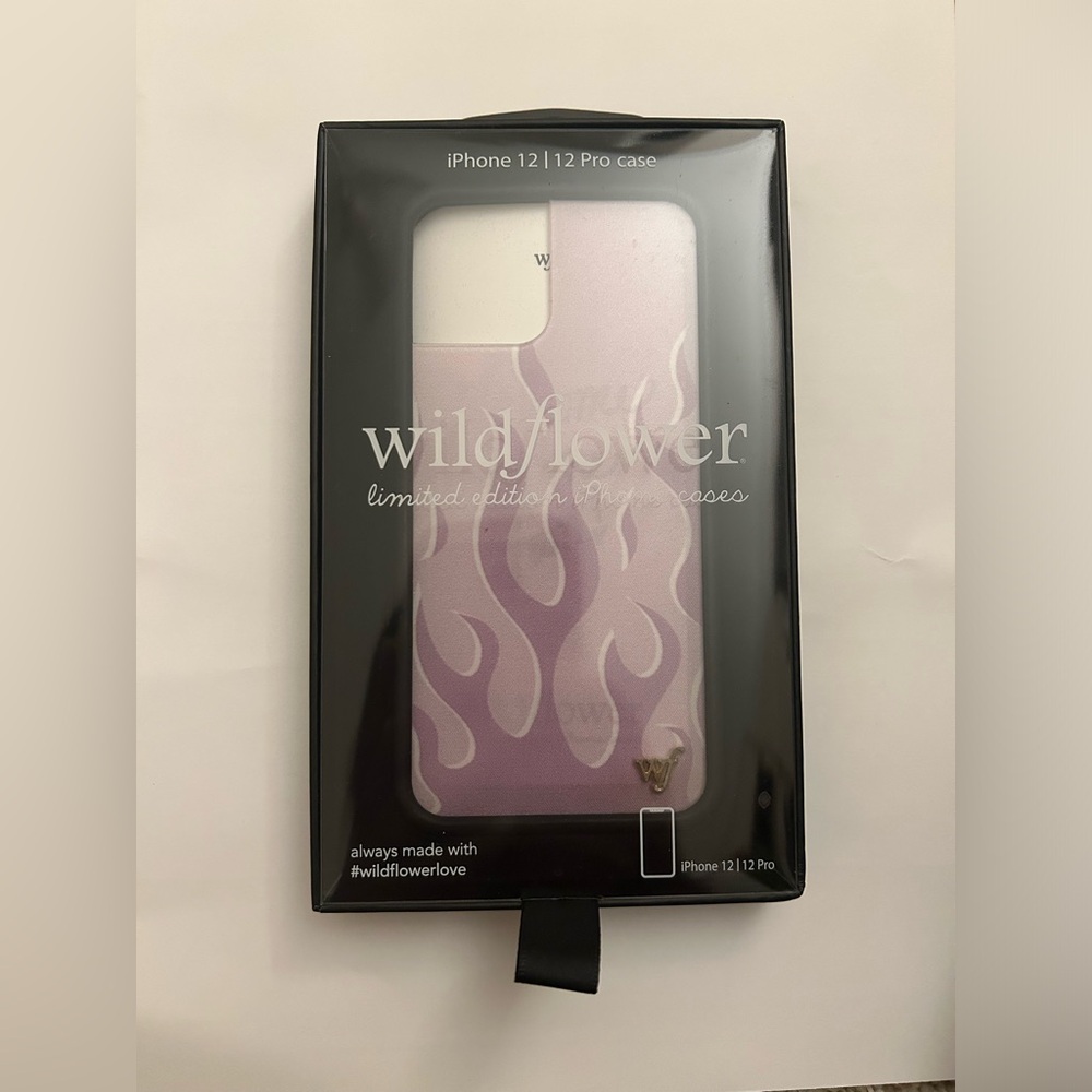 Wildflower iPhone 12/12 Pro Purple Flames Case